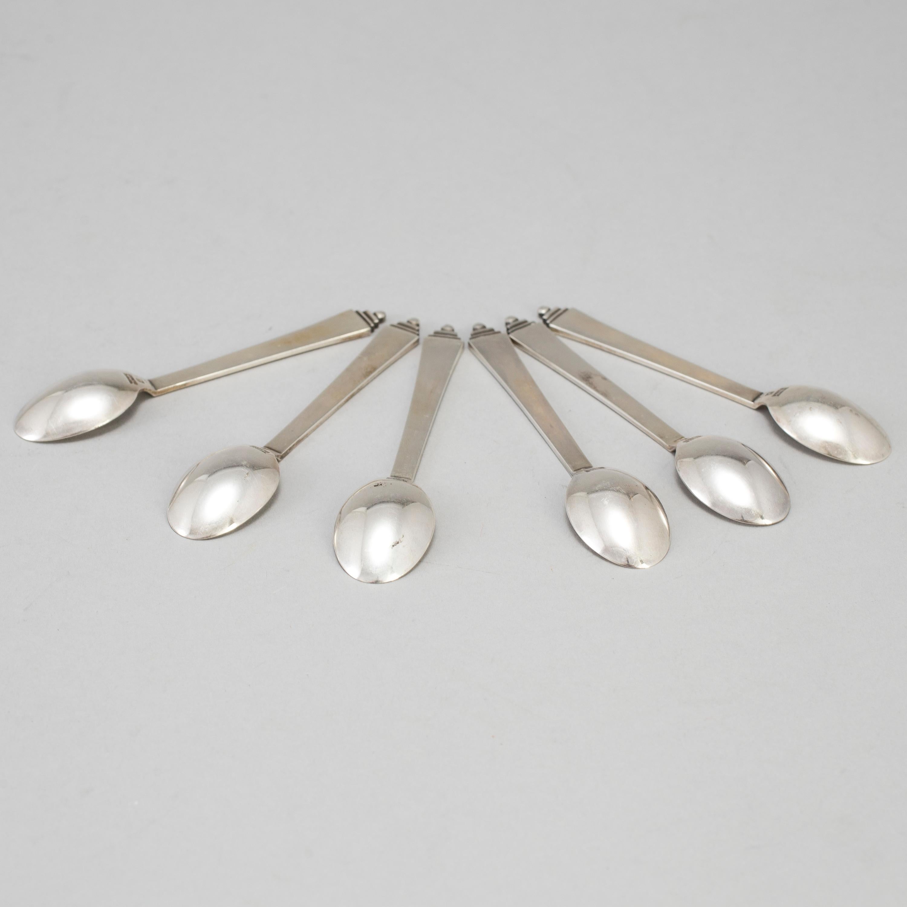 Silver Georg Jansen Moka Spoon Model 