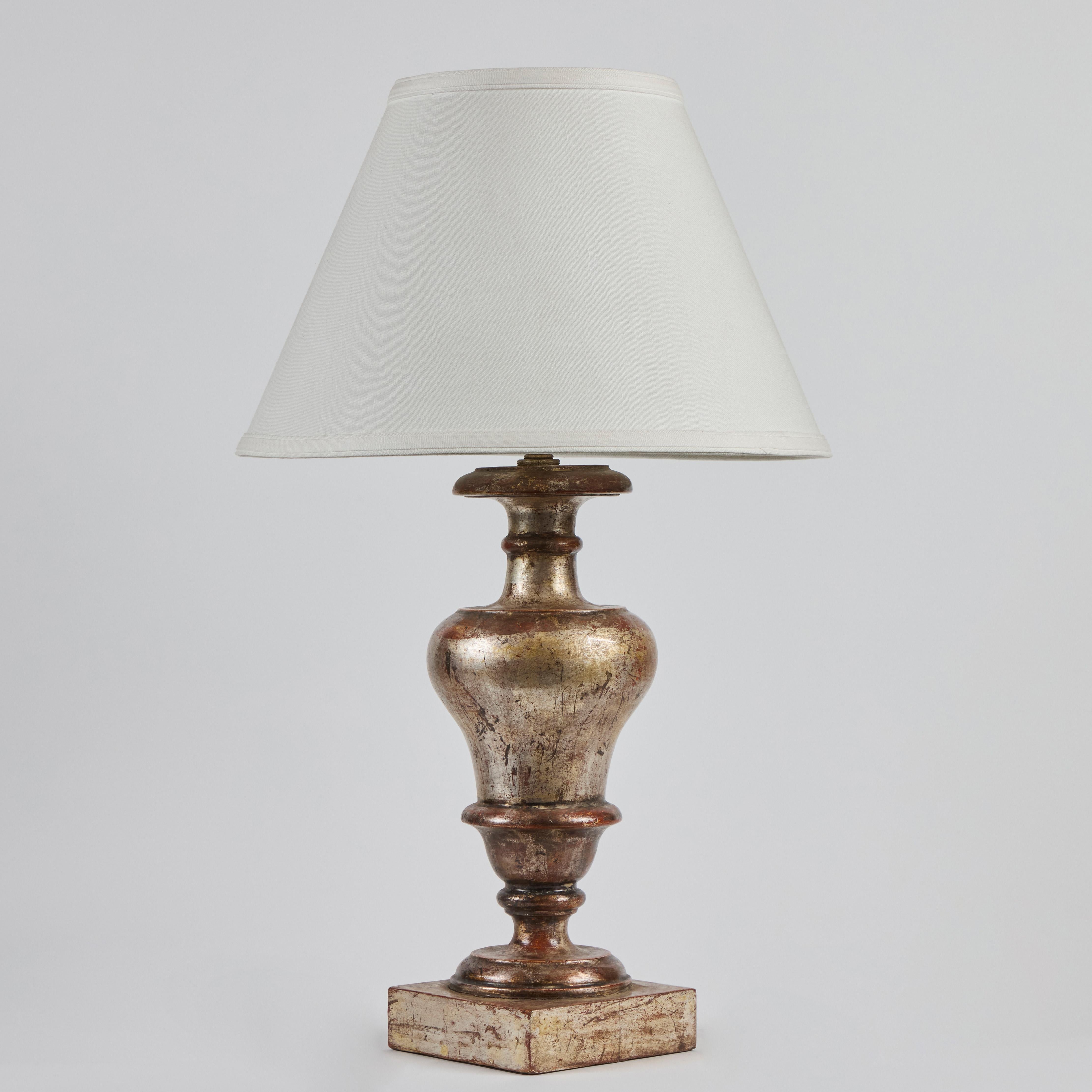 Lampes de table Florentine, dorées à l'argent en vente 3