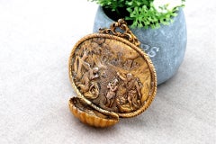 Silver-gilded holy water font