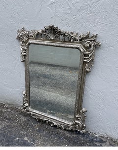20th Century Silver Gilded Wall Mirror by Decorative Arts Studio