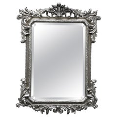 Vintage Silver Gilded Mirror by Decorative Arts Studio