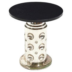 Silver Gilt and Black Granite Drink Table, 1970
