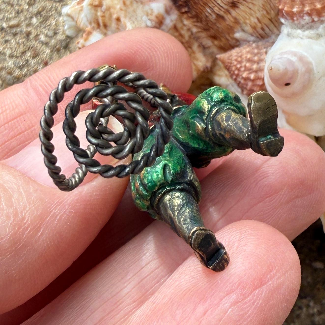 Figura di marinaio in argento dorato e smalto da un Nef. Tedesco, inizio XVII secolo in vendita 5