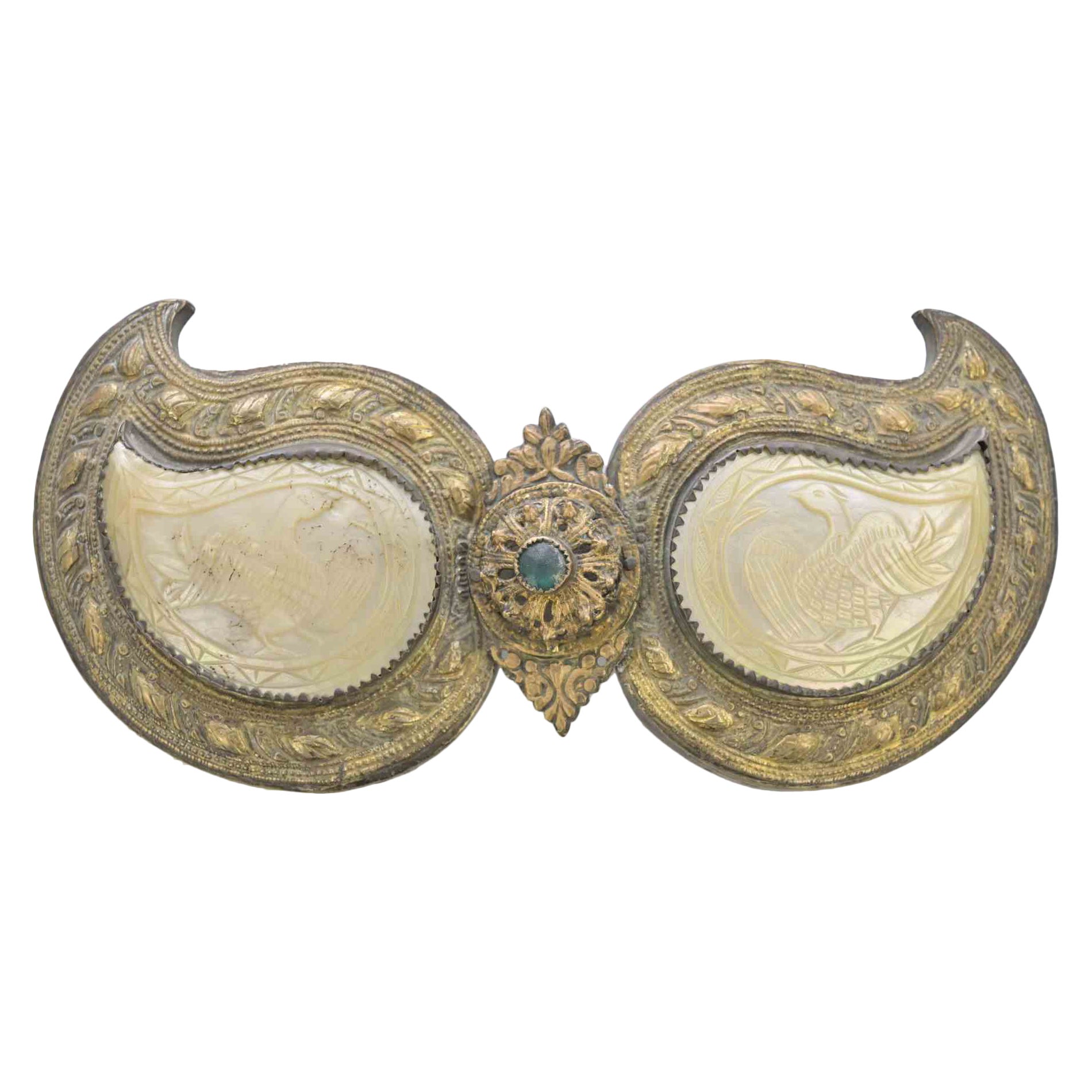 Boucle et fermoir en argent et en vermeil d'Europe de l'Est, XIXe siècle