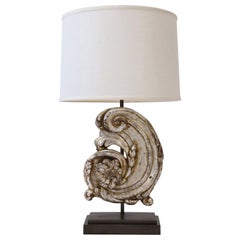 Silver Gilt Carved Wooden Fragment Lamp