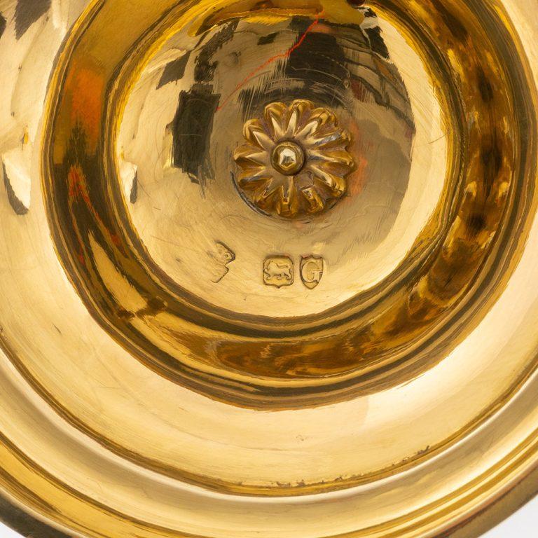 Silver Gilt Claret Jug Garrard London 1882 For Sale 2