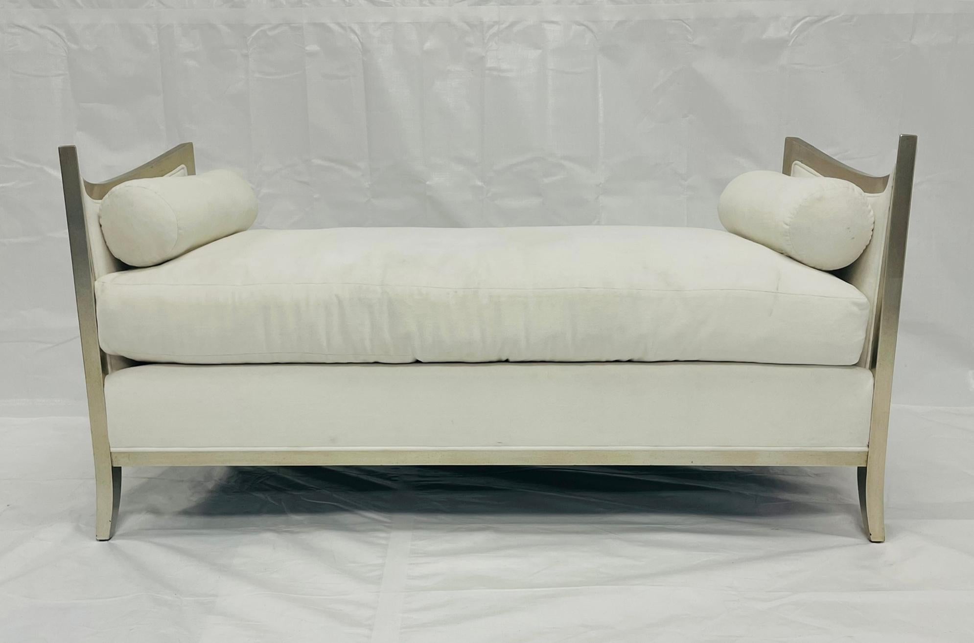 Silver-Gilt Daybed by Reagan Hayes, Los Angeles, Zeitgenössisches Design (Hollywood Regency) im Angebot