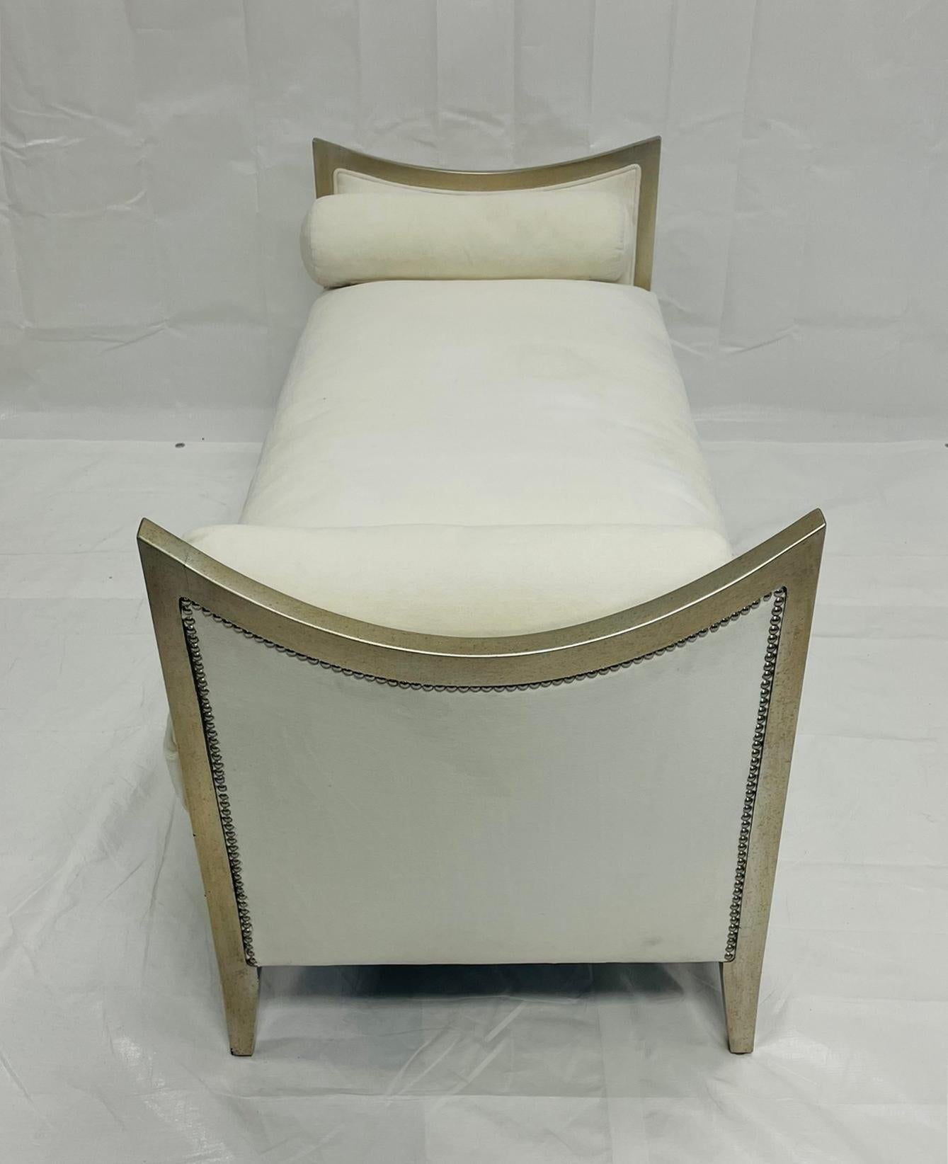 Silver-Gilt Daybed by Reagan Hayes, Los Angeles, Zeitgenössisches Design (21. Jahrhundert und zeitgenössisch) im Angebot