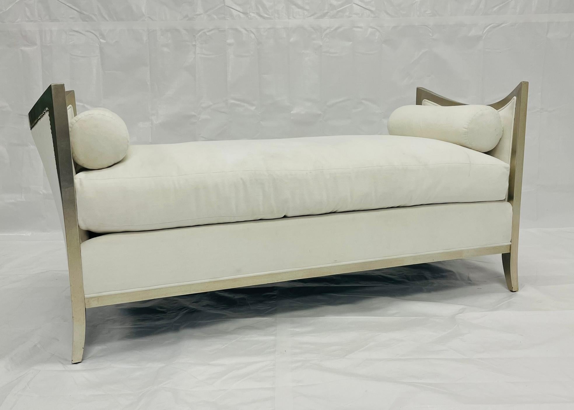Silver-Gilt Daybed by Reagan Hayes, Los Angeles, Zeitgenössisches Design im Angebot 1