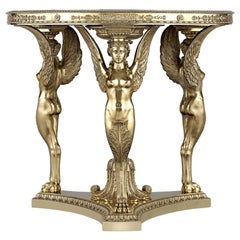 Antique Silver-Gilt Exhibition Tea Table by Maison Aucoc