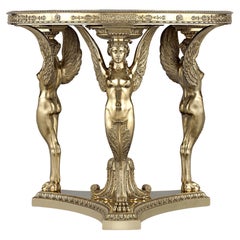 Antique Silver-Gilt Exhibition Tea Table by Maison Aucoc