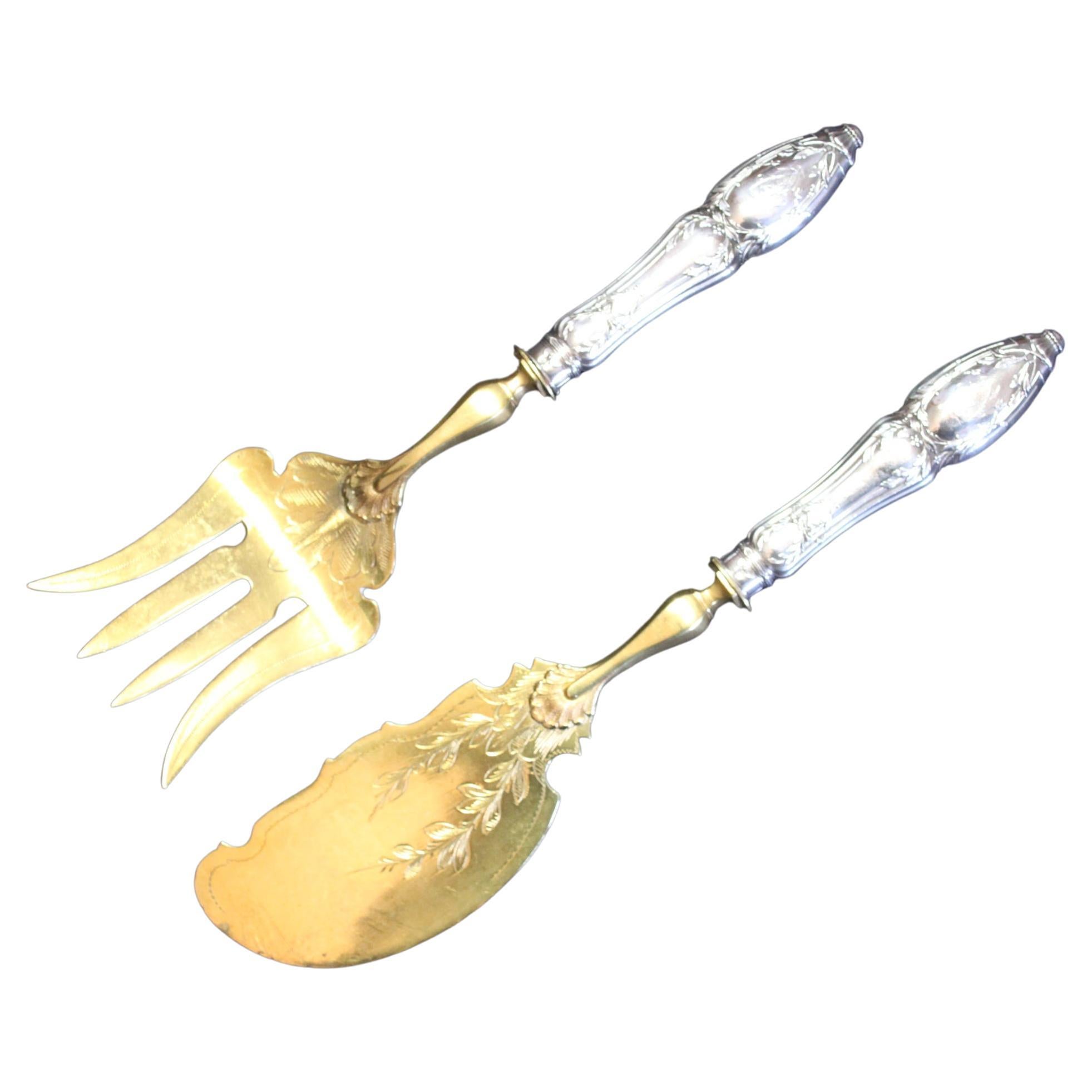 Silver Gilt Fish Servers For Sale