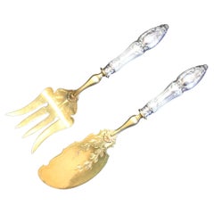 Silver Gilt Fish Servers