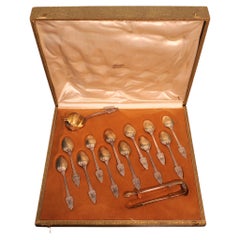 Antique Silver-Gilt cutlery box