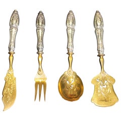 Silver Gilt Hors d'oeuvres Set