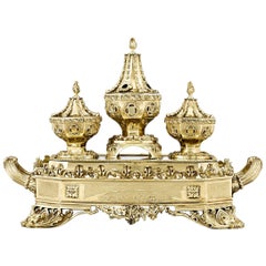 Encrier en argent doré de William Bateman II