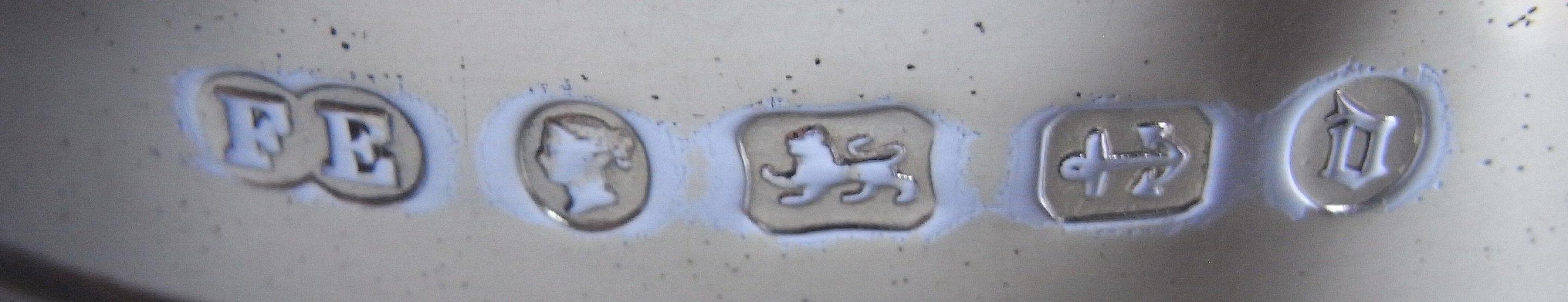Dorato Ciotola a tamburo in argento dorato realizzata a Birmingham da Frederick Elkington, 1878 in vendita