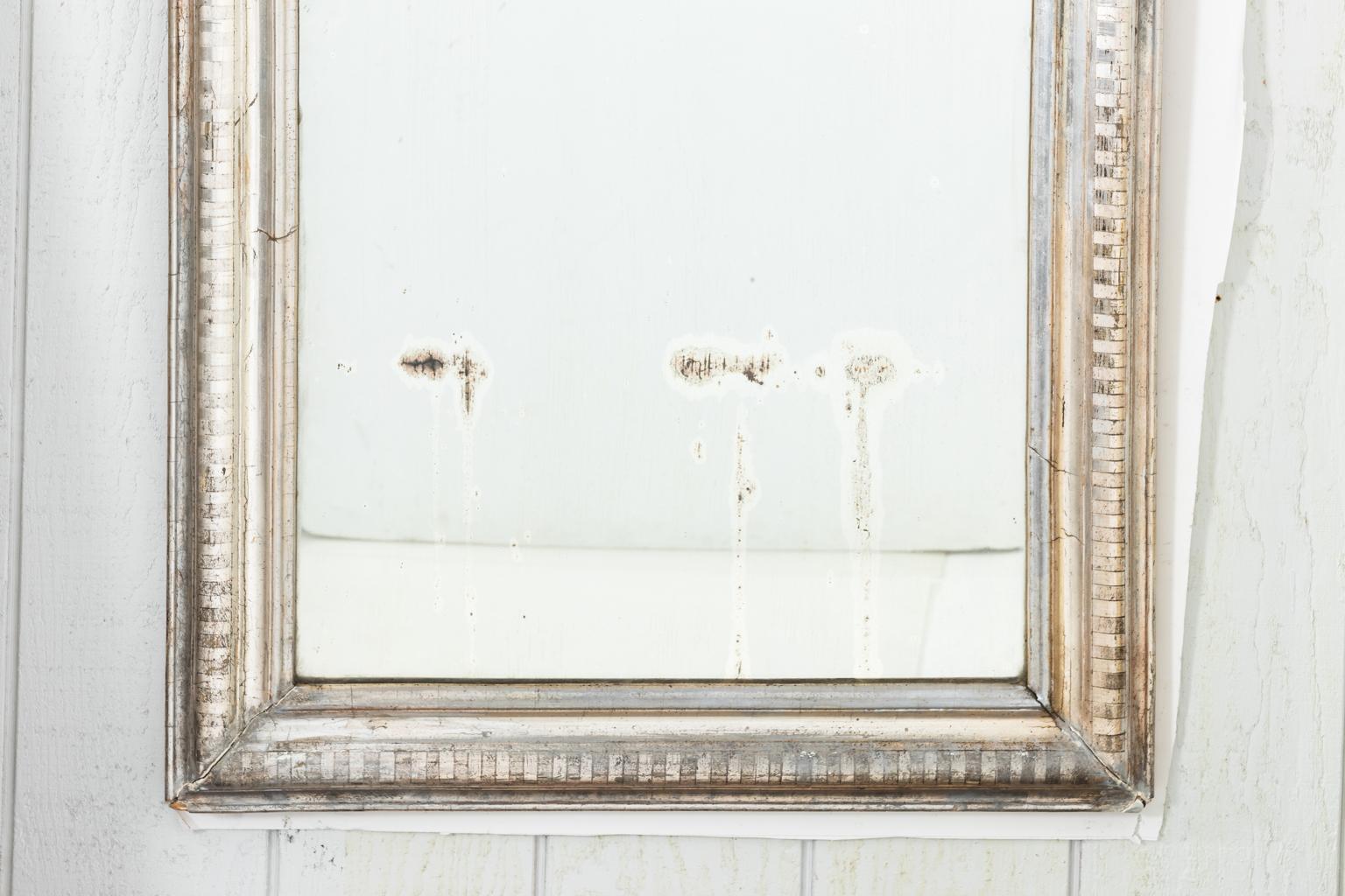 19th Century Silver Gilt Louis Phillip Mirror For Sale