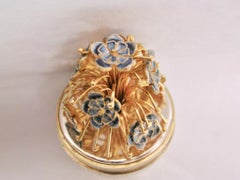 Silver Gilt Stuart Devlin Egg, Dated 1979, London Assay, in Fitted Box
