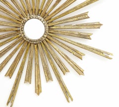 Silver Gilt Sunburst Mirror