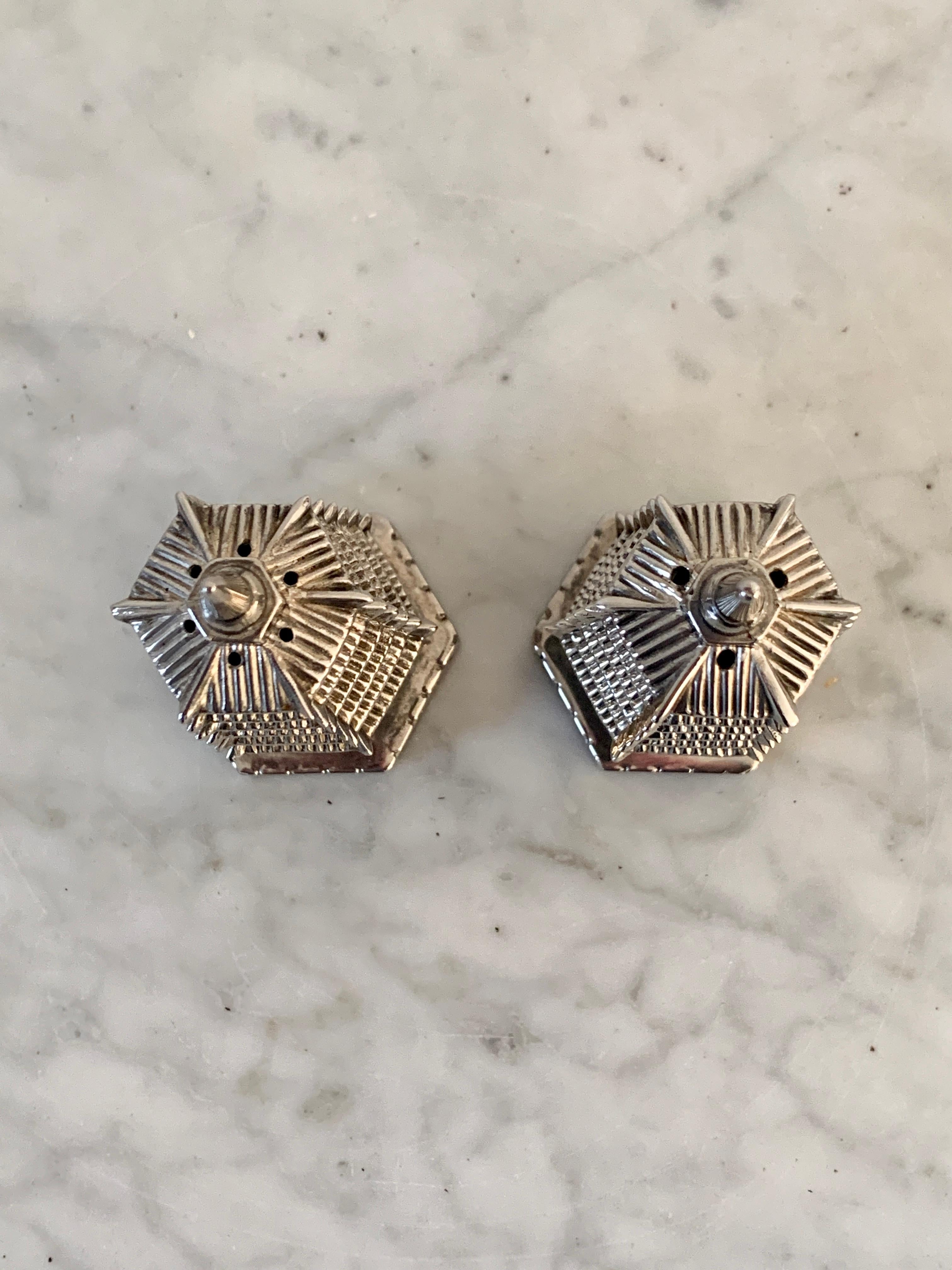godinger silver salt and pepper shakers