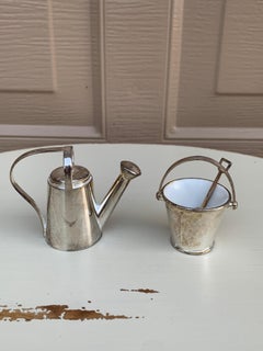 Shakers à sel et poivre en argent Godinger Country Garden Pail and Watering Can