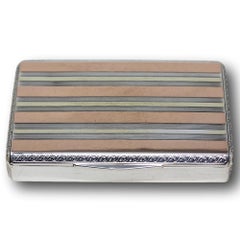 Silver & Gold Cigarette Case Gifted to Prince Axel