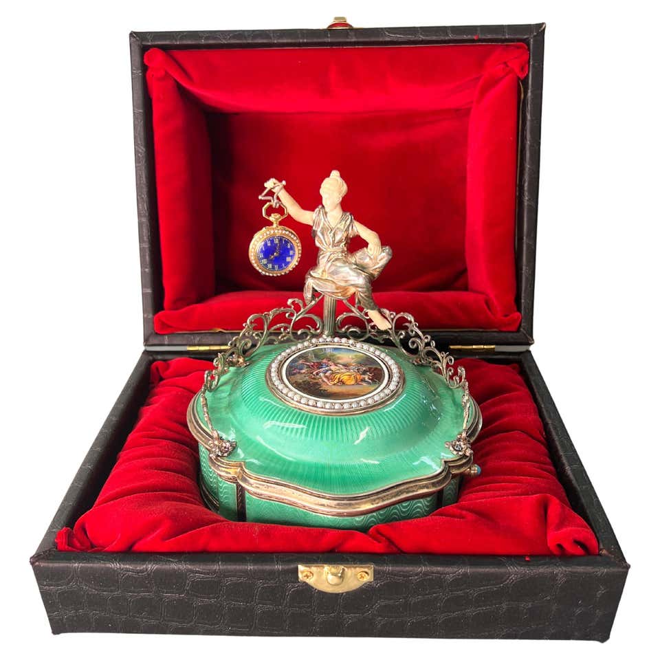 Swiss Enamel Automaton Bird Singing Box circa 1900 at 1stDibs | swiss ...