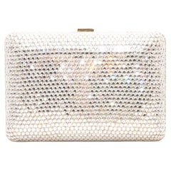 Silver & Gold Judith Leiber Crystal-Embellished Hard Shell Clutch