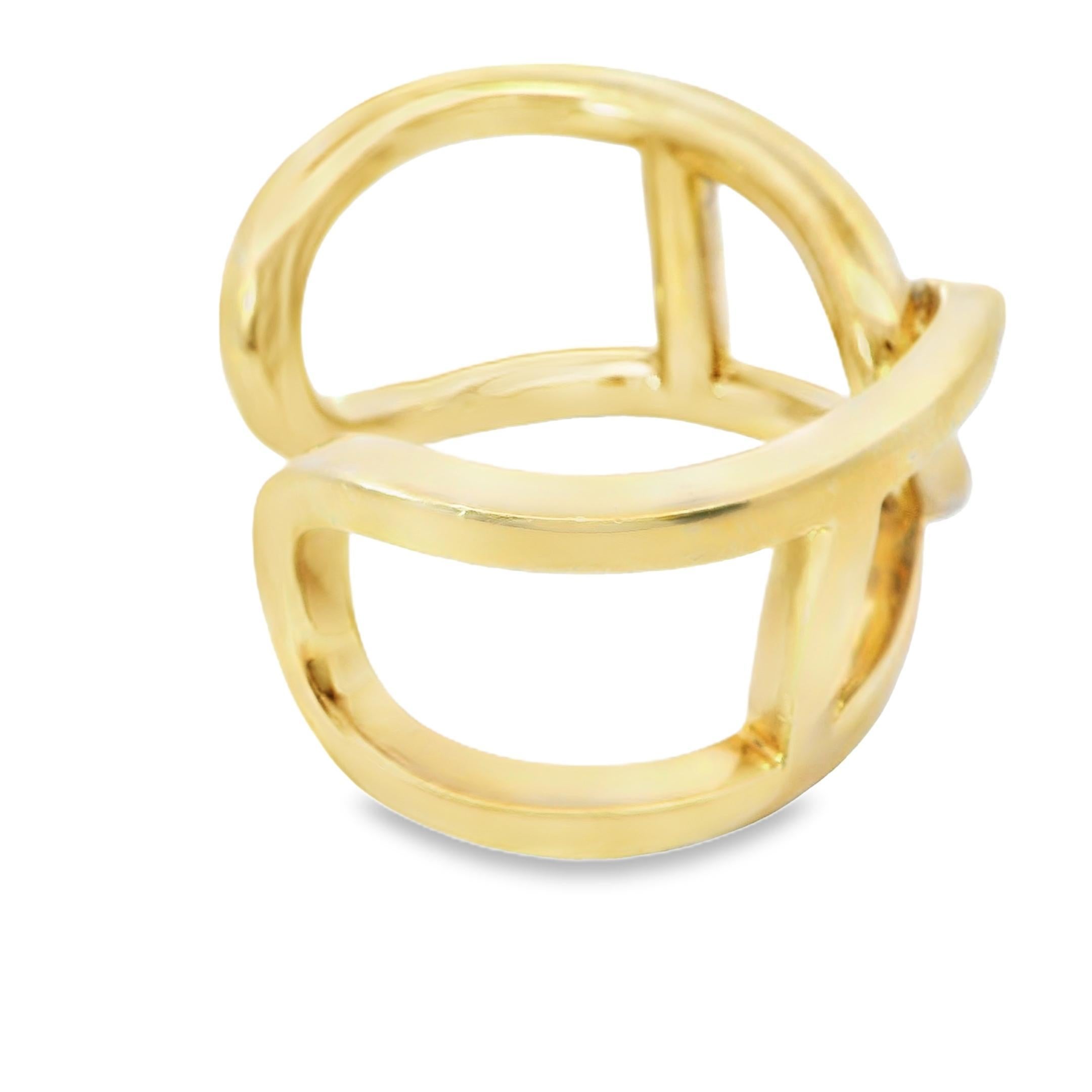 Donna Bracciale Nautico Hermes placcato oro e argento in vendita