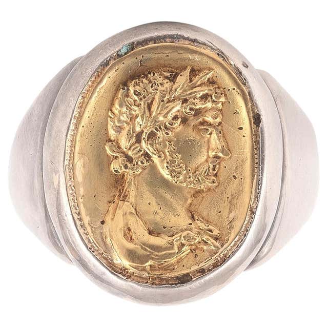 1870s Antique Russian Sapphire Gold Men's Ring at 1stDibs | russian ...