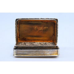 Vinaigrette-Dose aus Silber und Gold mit Kordelverzierung auf dem Deckel, aus der Zeit von Georg IV.