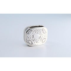 Vinaigrette-Dose aus Silber und Gold mit beidseitiger Gravur, Zeitalter Georg III.