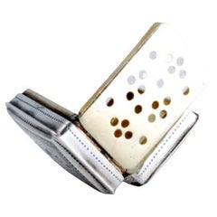 Silver-gold vinaigrette box with engraving on both sides, George IV period