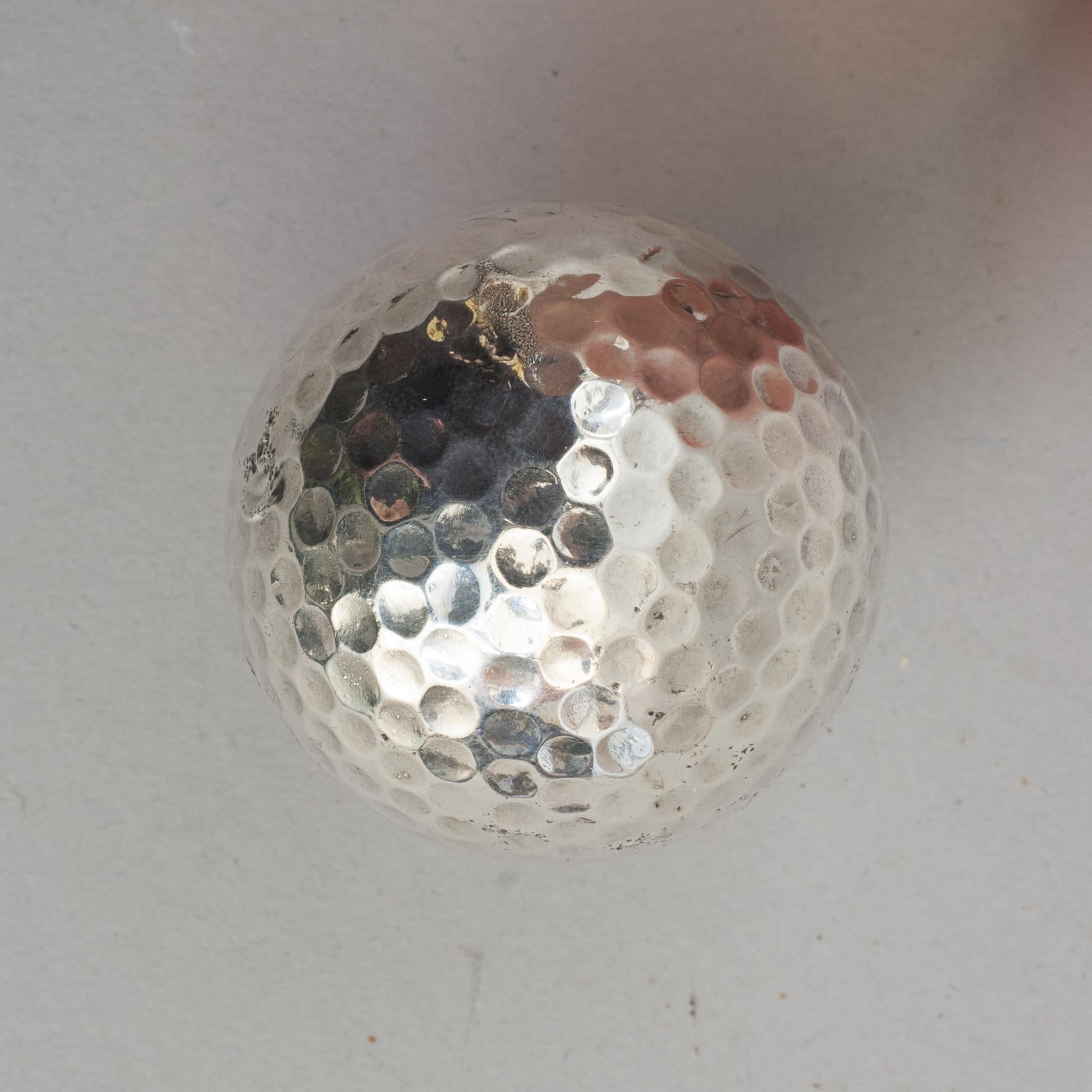 British Silver Golf Ball For Sale