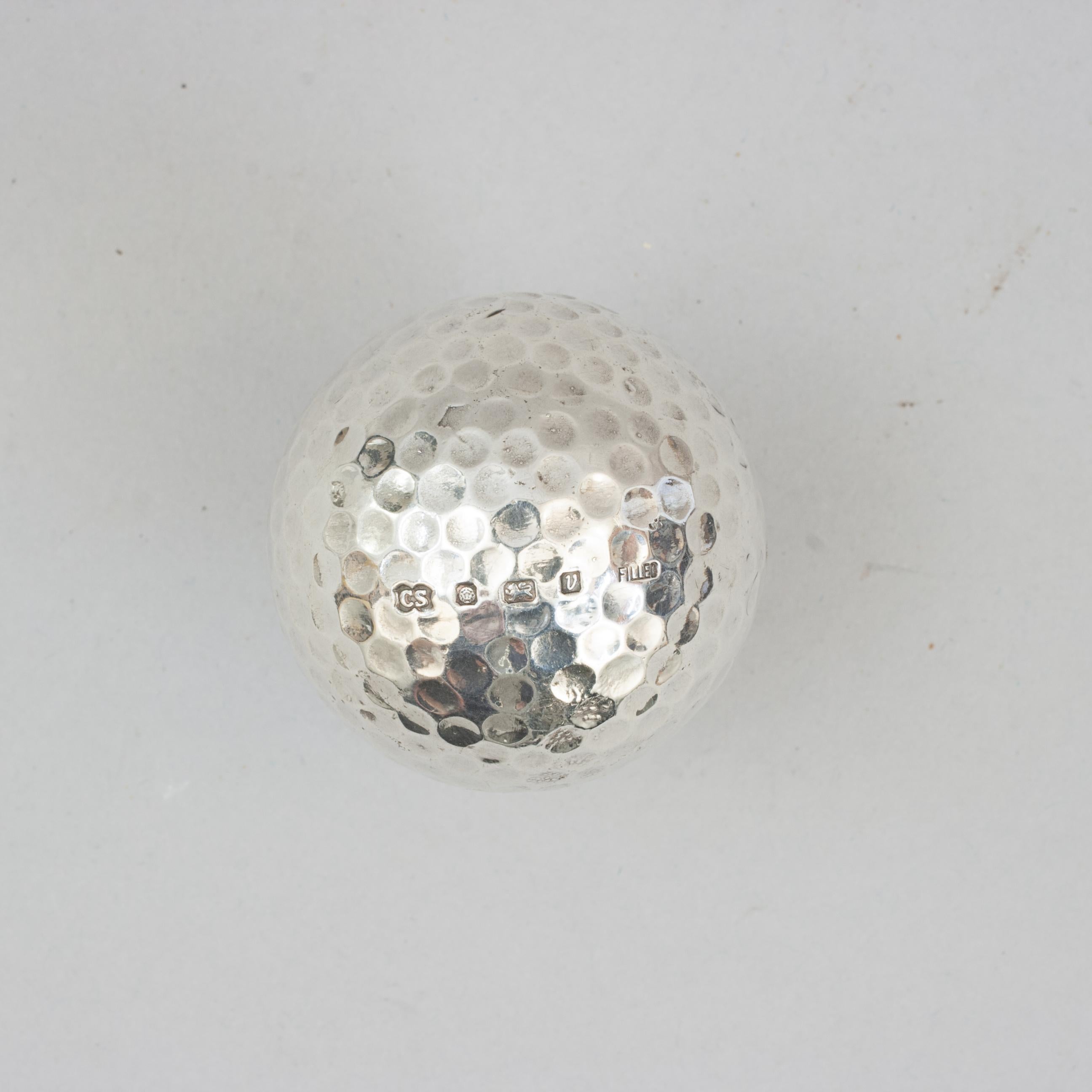 Silver Golf Ball For Sale 1