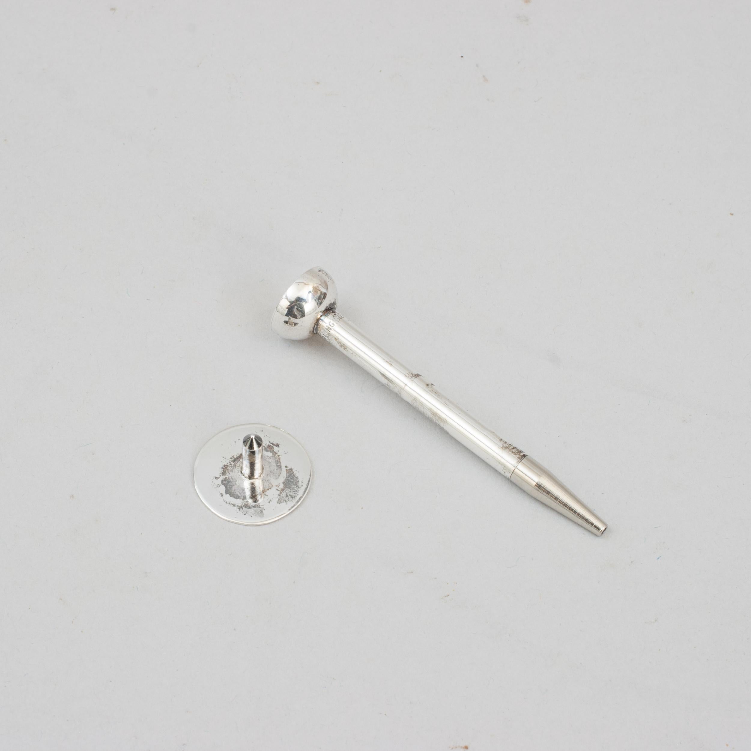 Silver Golf Tee Pencil and Ball Marker For Sale 1