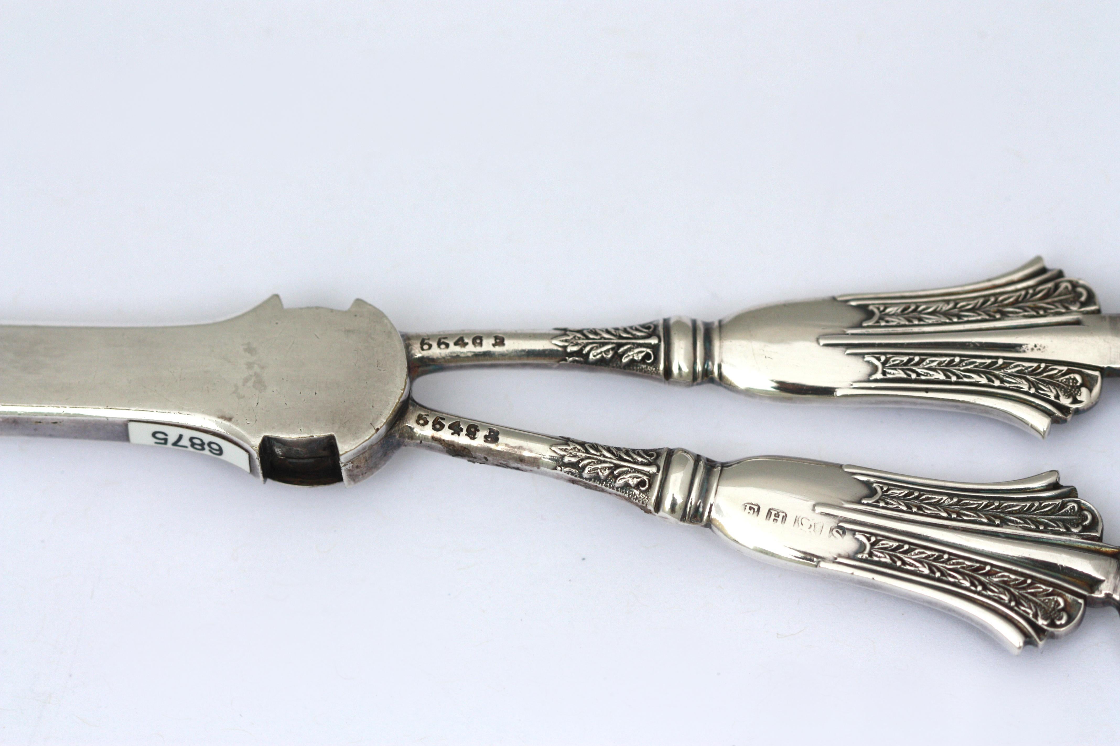 20th Century Silver Grape Scissors  For Sale