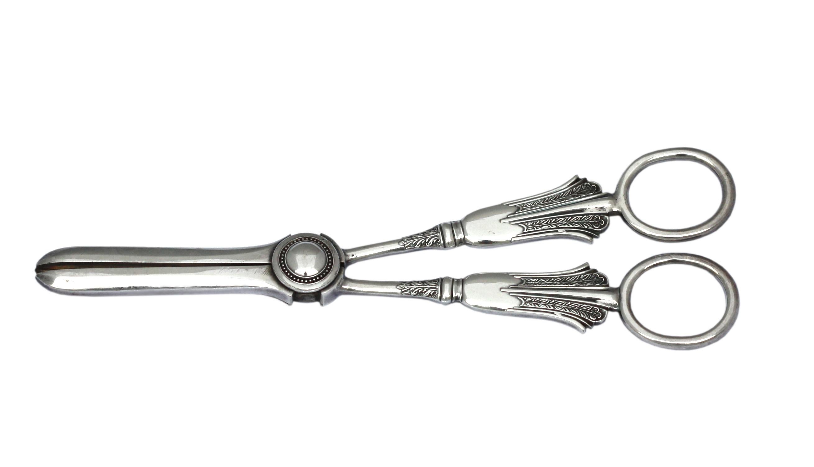 Silver Grape Scissors  For Sale 3
