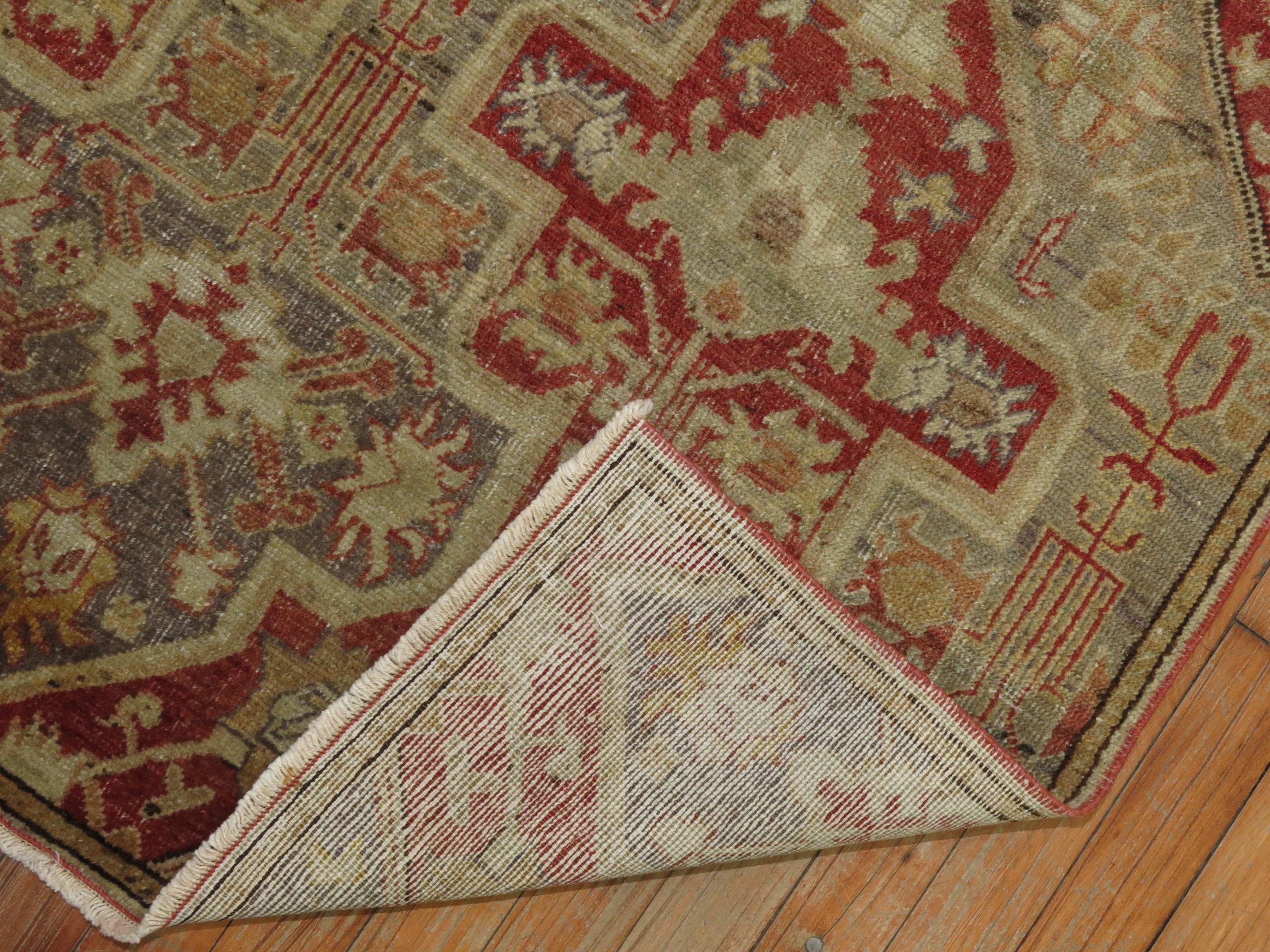 Silver Gray Antique Turkish Rug For Sale 3