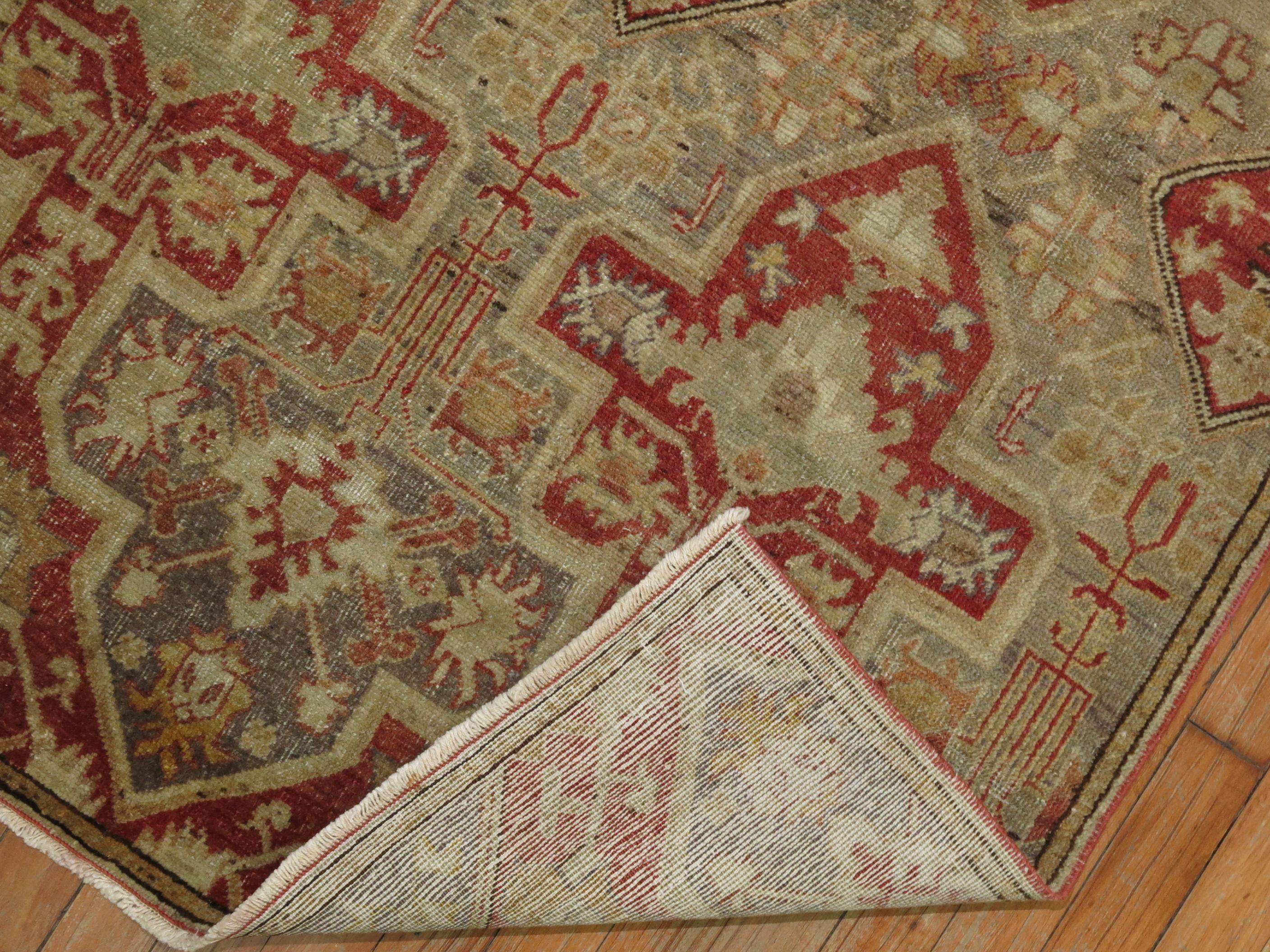 Silver Gray Antique Turkish Rug In Good Condition For Sale In New York, NY