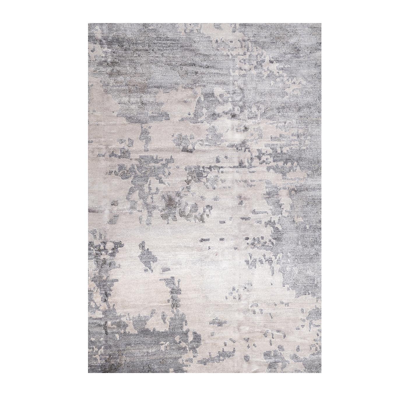 Modern Silver Gray Rug For Sale