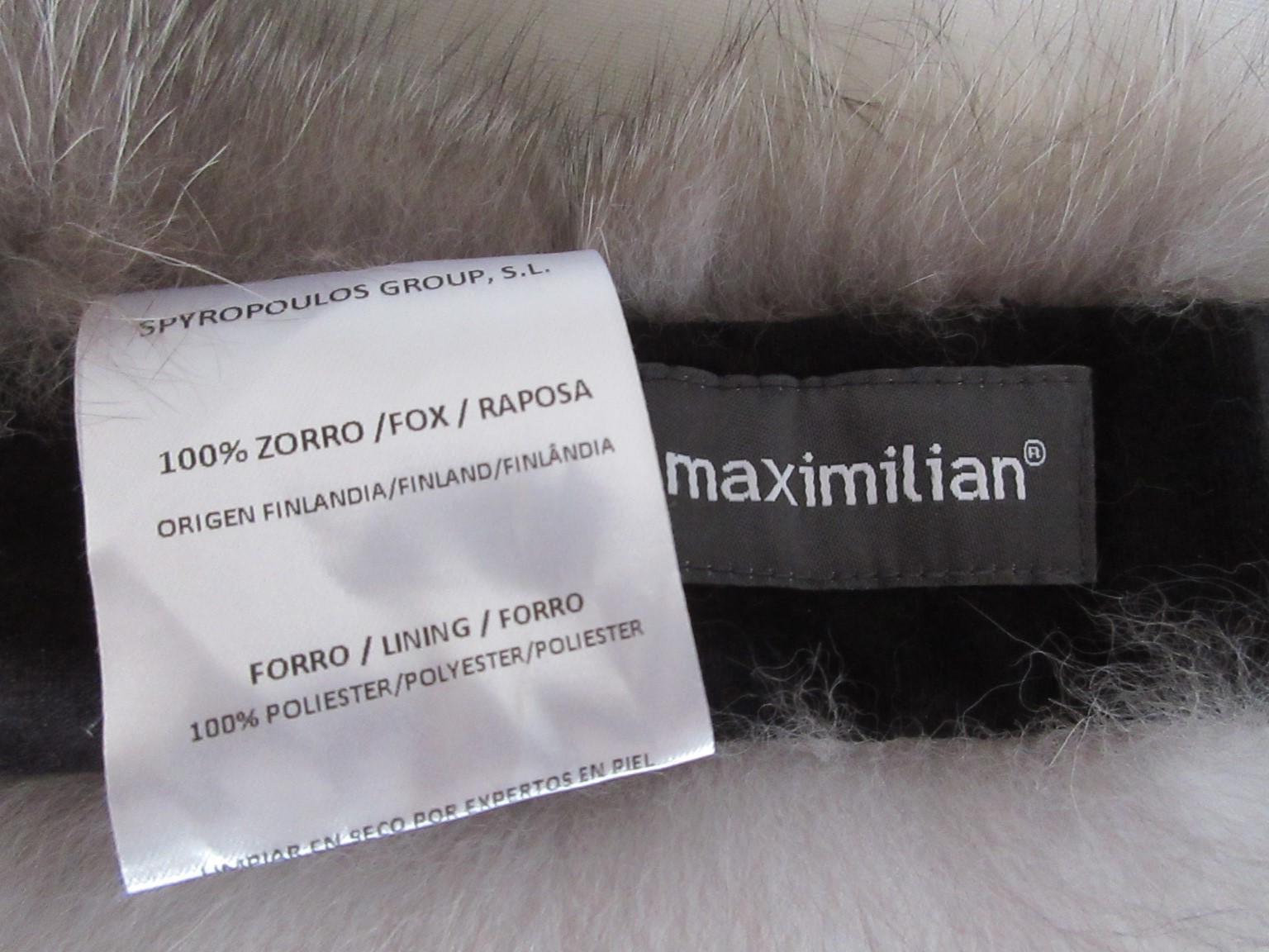 Silver Grey Fox Fur Headband For Sale 2