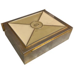 Silver Gucci Box, Italy, 1970s Vintage Silver Gucci Box, Italy, 1970s