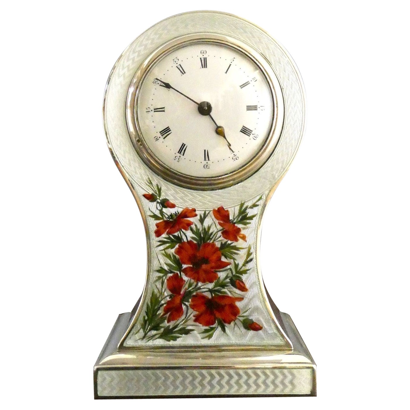 Silver Hallmarked Mantel Clock