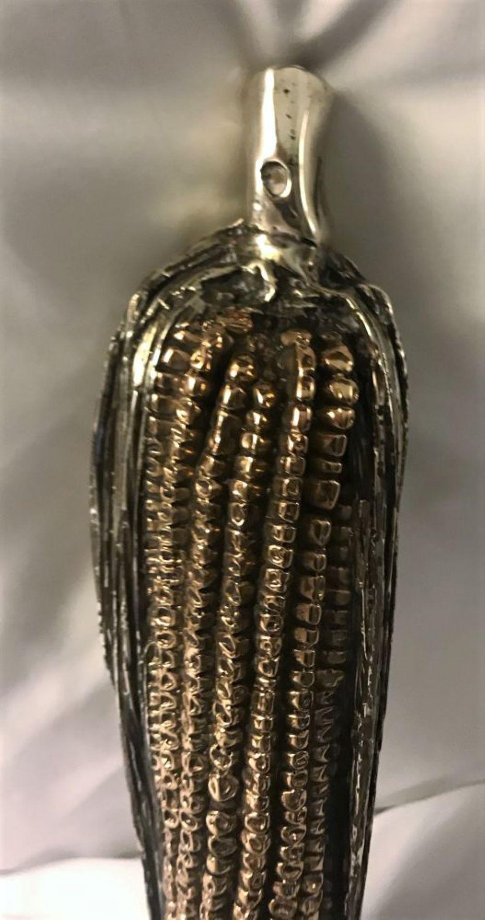 20th Century Silver Handmade Corn on the Cob For Sale