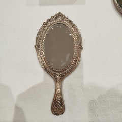 Silver Hand Mirror - 19th Century