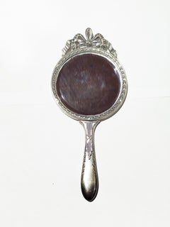 Silver Hand Mirror - 19th Century