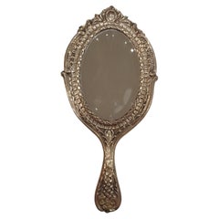 Silver Hand Mirror - 19th Century