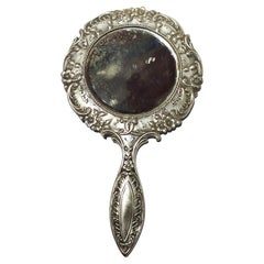 Silver Hand Mirror - 19th Century